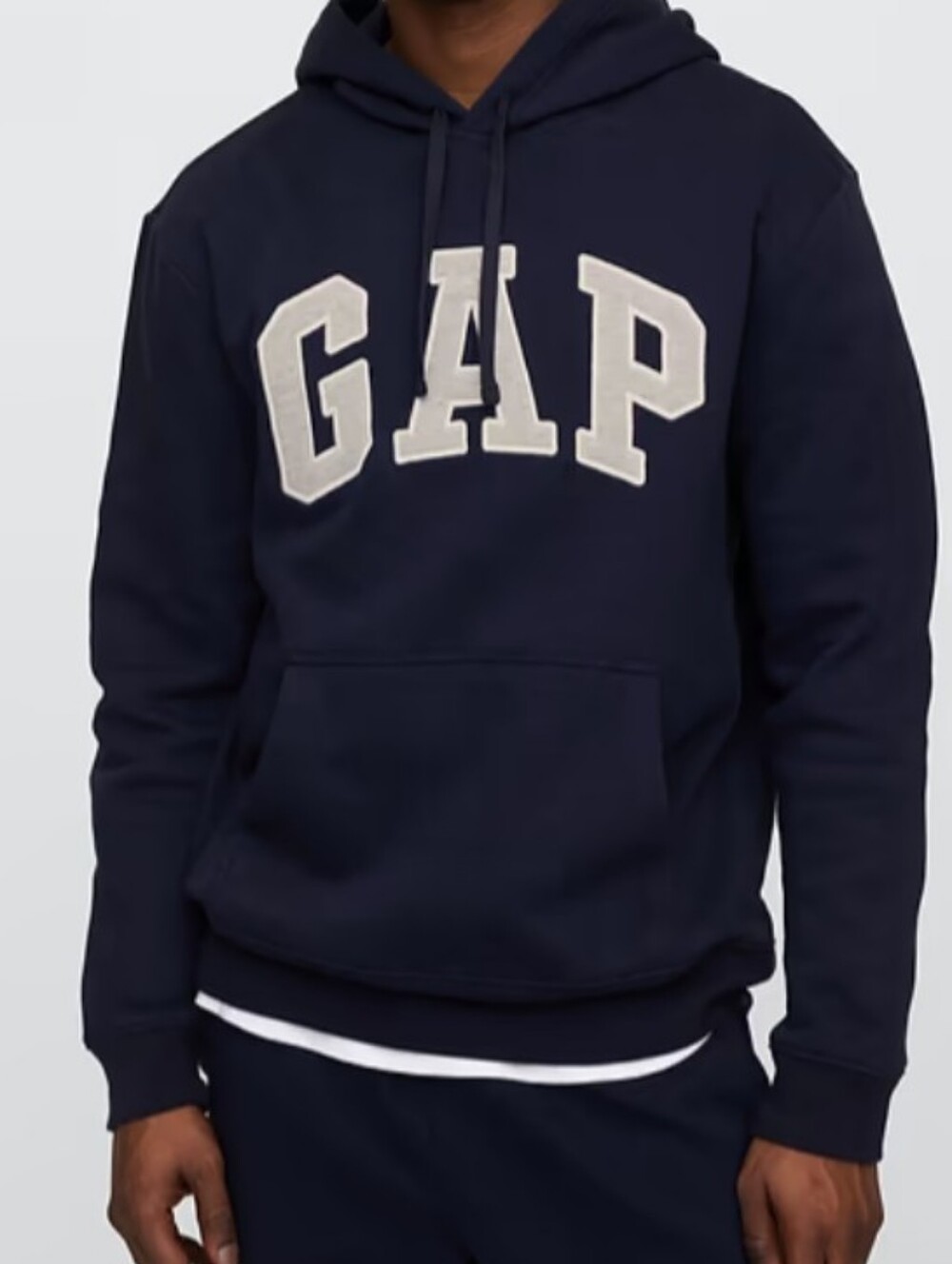 GAP Navy Pullover Hoodie with Cream Logo